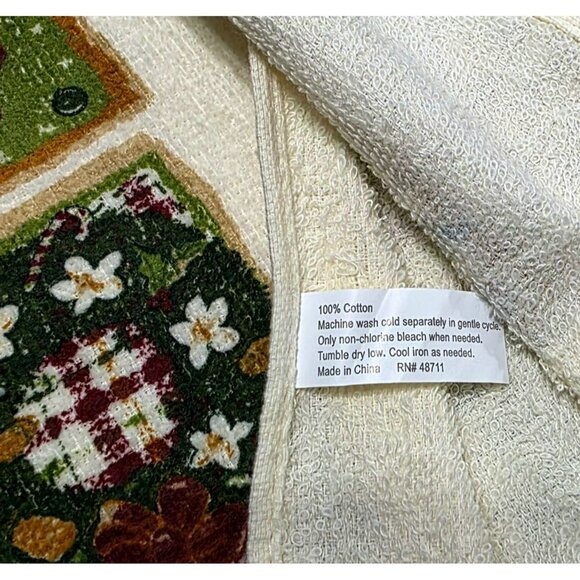 New Christmas Kitchen Towel Set Santa Snowman Country Snow Holiday Decor Vintage - Picture 5 of 6